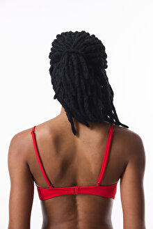 Kırmızı Front Opening Balenli Bikini Üstü_1