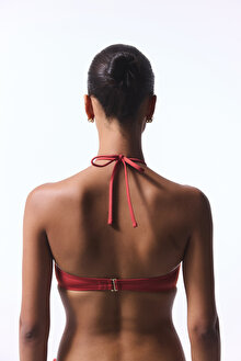 Tarçın Rengi Pop Push Up Balenli Bikini Üstü_1