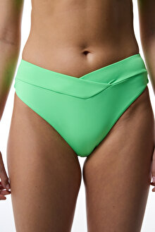Yeşil V Kesimli Slip Bikini Altı