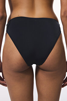 Siyah Yüksek Bel Slip Bikini Altı_1