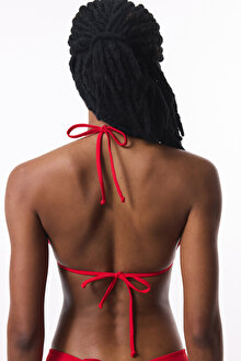 Kırmızı Üçgen Bikini Üstü_1