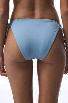 Mavi Maya Boncuklu Bağlamalı Bikini Altı_1