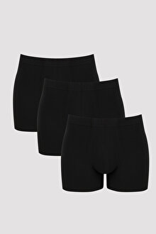 Siyah Basic Tube 3lü Boxer