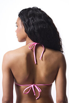 Açık Pembe Üçgen Bikini Üstü_1