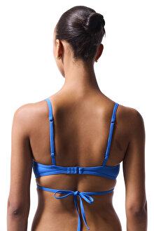 Ophelia Minimal Kesim Mavi Bikini Üstü_1