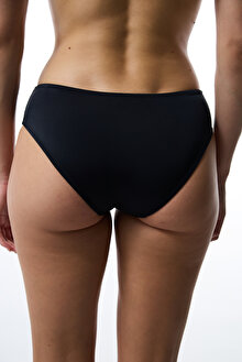 Siyah Hipster Orta  Bel Bikini Altı_1