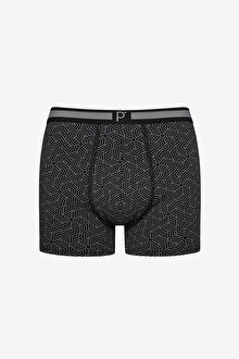 Erkek Geometric 3lü Çok Renkli Boxer_1