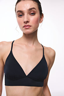 Siyah Bralet Bikini Üstü