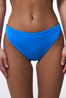 Mavi Yüksek Bel Slip Bikini Altı
