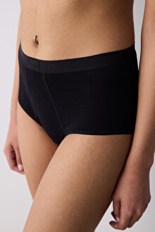 Essentials High Waist Siyah Slip Külot