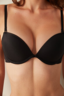 Siyah Wowbra Destekli Push Up Sütyen PLKW9XQ622SK-BK3 - Siyah - Penti_1