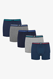 Erkek Numbers 5li Çok Renkli Boxer Külot