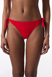 Kırmızı String Düşük Bel Bikini Altı