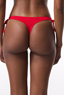 Kırmızı String Düşük Bel Bikini Altı_1