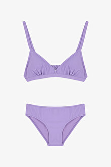 Lila Genç Kız Amaris Üçgen Bikini Takımı
