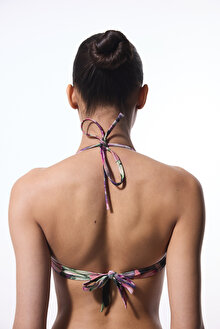 Briella Çiçekli Straplez Bikini Üstü_1
