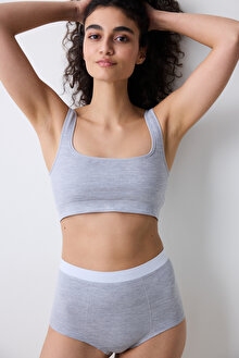 Reversible Seamless Çok Renkli Crop Üst_1