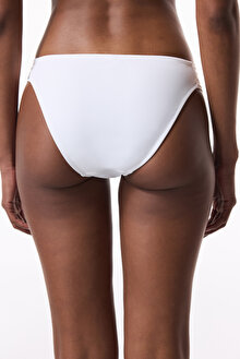 Beyaz Düşük Bel Hipkini Bikini Altı_1