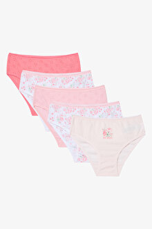 Kız Çocuk Rose 5li Çok Renkli Slip Külot