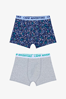 Erkek Çocuk Camping Çok Renkli 2li Boxer