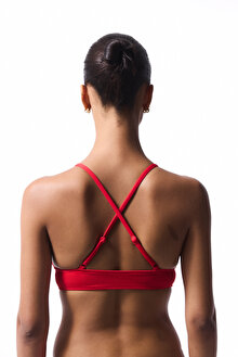 Kırmızı Tiara Bralette Bikini Üstü_1