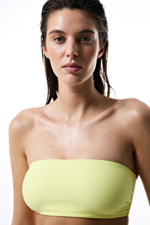 Sarı Nora Straplez Bikini Üstü_1