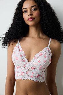 Floral Açık Pembe Bralet_1