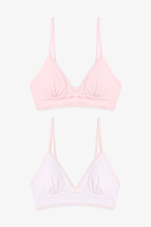 My First Bra Gingham Çok Renkli 2li Sütyen