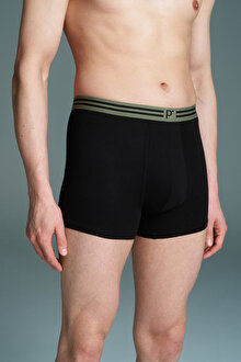 Erkek Black Line 3lü Çok Renkli  Boxer_1