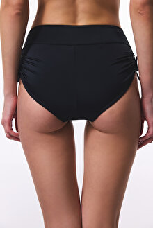 Siyah New Boxer Yüksek Bel Bikini Altı_1