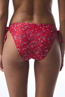 Etnik Desenli Tokalı Bandana Brazilian Bikini Altı_1