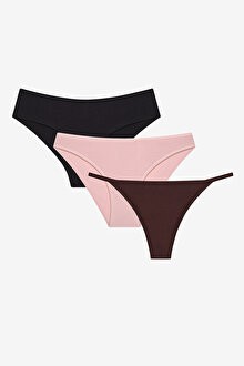 3lü Multi Shape Pamuklu Çok Renkli Külot