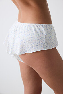 Printed Pointel Pamuklu Shorty Külot_1