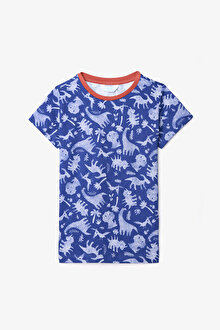 Erkek Çocuk Wild Koyu Mavi Pijama Takımı_1