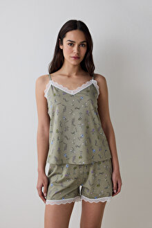 Iris Printed Şortlu Pijama Takımı