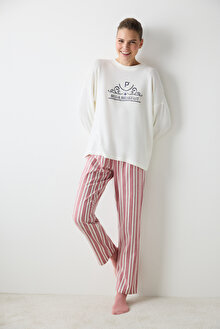Aria Soft Ekru Sweatshirt