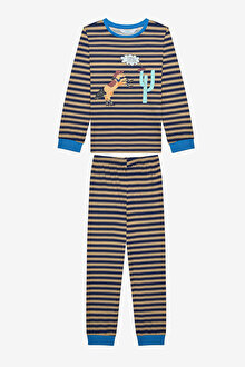 Erkek Çocuk Horses 2li Çok Renkli Pijama Takımı_1