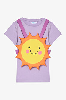 Kız Çocuk Sun Lila Pijama Takımı_1