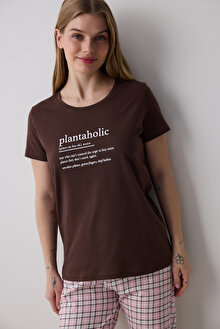 Plantaholic Pantolon Çok Renkli Pijama Takımı_1