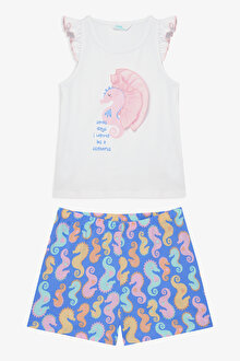 Kız Çocuk Seahorse Pijama Takımı