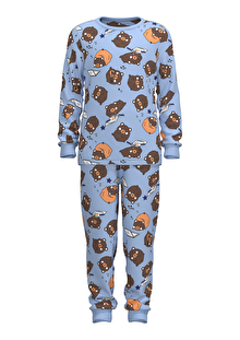 Erkek Çocuk Bear Termal Çok Renkli Pijama Takımı