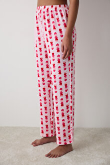 Carrie Printed Pantolon Açık Pembe Pijama Altı - Penti Loves Paris Koleksiyonu_1