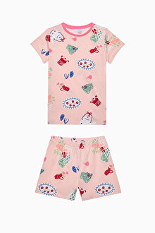 Kız Çocuk Local Çok Renkli 2li Pijama Takımı_1