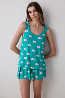 Colorful Dots Şortlu Pijama Takımı