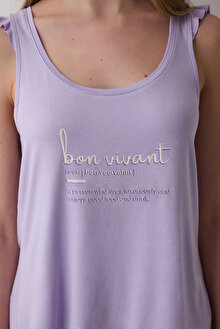 Bon Vivant Şortlu Lila Pijama Takımı_1