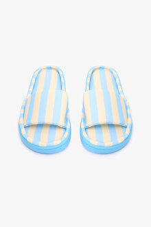 Mona Striped Açık Sarı Terlik