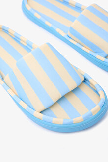 Mona Striped Açık Sarı Terlik_1