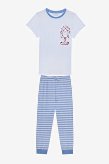 Erkek Çocuk Space Boy 2li Çok Renkli Pijama Takımı_1