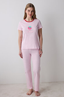 Rasberry Pantolon Açık Pembe Pijama Takımı