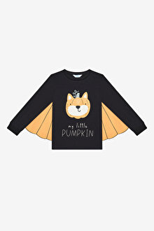 Unisex Çocuk Pumpkin Bear Antik Yeşil Pijama Takımı_1